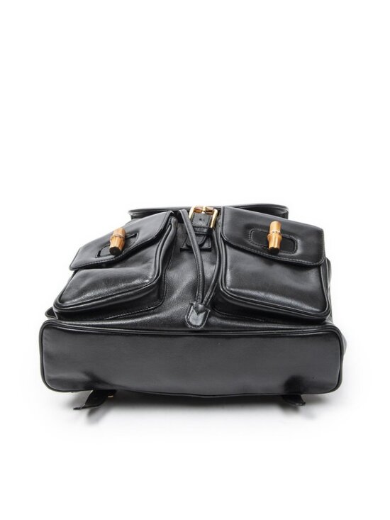 Gucci Rajibanbu Backpack Black Calfskin Leather